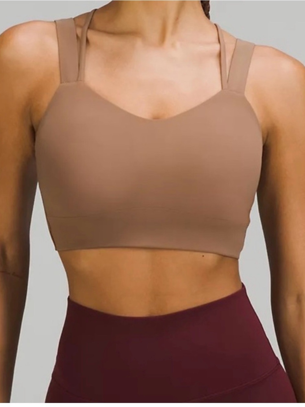 Lululemon Like a Cloud Sports Bra. Brown tan color see measurements for size xs